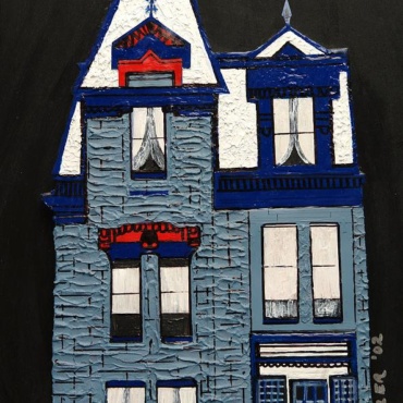 Blue Victorian Mansion Montreal