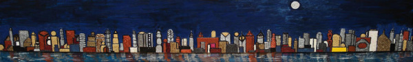 Bright Moon Over the Hudson