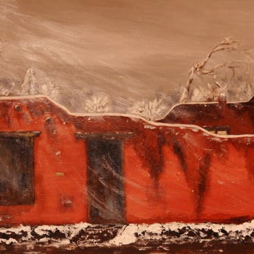 Taos Pueblo In The Snow