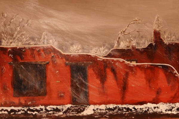 Taos Pueblo In The Snow
